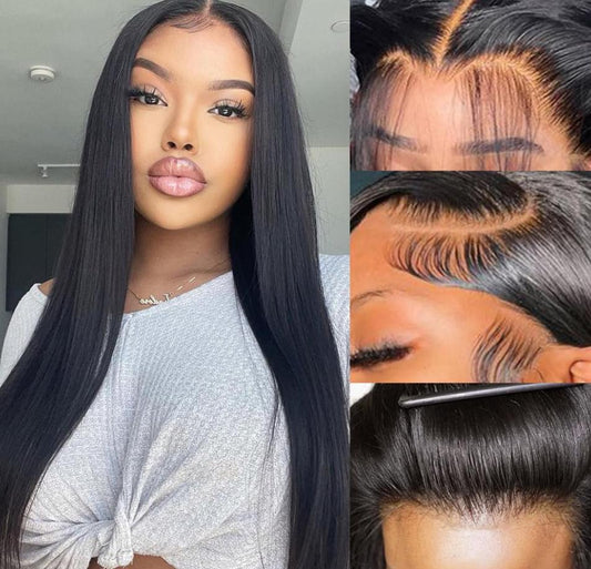 4x4 closure HD lace straight wig